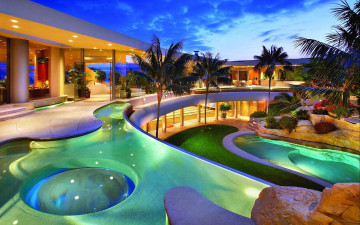 Картинка интерьер бассейны открытые площадки