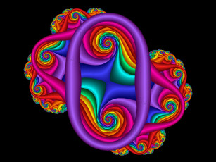 Картинка 3д графика fractal фракталы узор