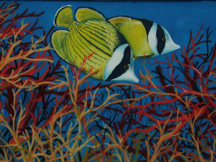 Картинка разное граффити рыба