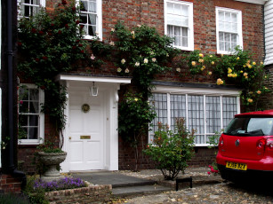 Картинка разное сооружения постройки цветы крыльцо дом