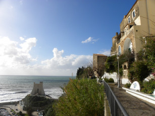 Картинка torre truglia in the village of sperlonga города улицы площади набережные италия