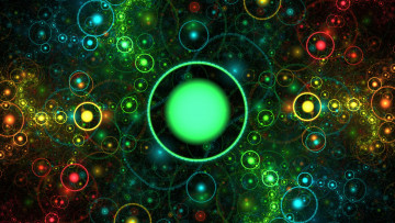 Картинка 3д графика abstract абстракции круги