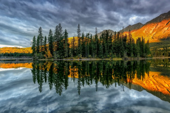 Картинка природа реки озера лес островок река горы