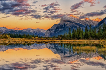 Картинка природа реки озера отражение облака озеро лес горы