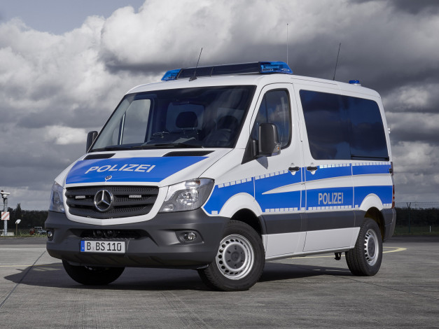 Обои картинки фото автомобили, полиция, polizei, sprinter, mercedes-benz