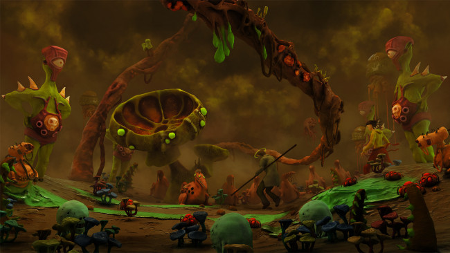 Обои картинки фото arseniy korablev, 3д графика, fantasy , фантазия, пластелин, арсений, кораблев, существа, arseniy, korablev