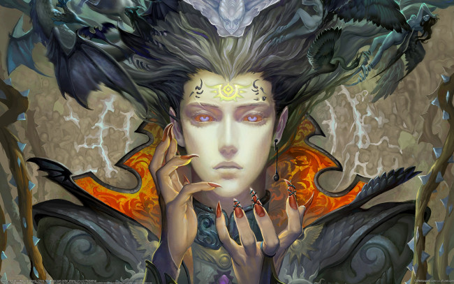 Обои картинки фото alex lei sheng, фэнтези, маги,  волшебники, маг, alex, lei, sheng