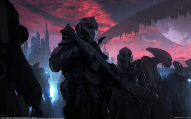 Обои картинки фото andree wallin, фэнтези, существа, инопланетяне, andree, wallin