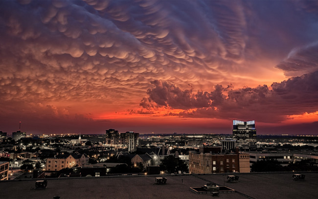 Обои картинки фото fort worth,  texas, города, - огни ночного города, night, city, lights