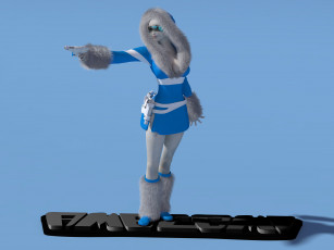 Картинка 3д+графика люди+ people девушка взгляд фон оружие