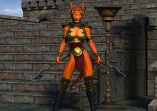 Картинка 3д+графика существа+ creatures кастаника оружие фон