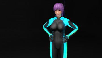 Картинка 3д+графика аниме+ anime девушка взгляд фон