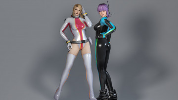 Картинка 3д+графика аниме+ anime девушки взгляд фон грудь