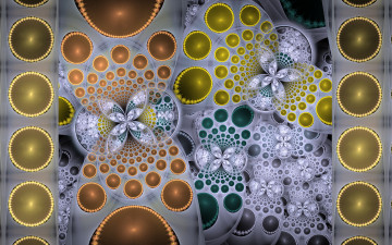 Картинка 3д+графика фракталы+ fractal узор фон цвета