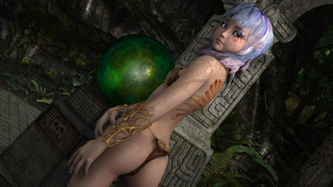 Обои картинки фото 3д графика, эльфы , elves, эльфийка, взгляд, фон