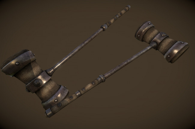 Обои картинки фото оружие, 3d, молот