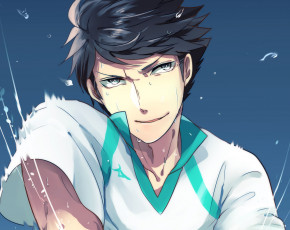 Картинка аниме haikyuu волейбол парень