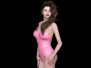 Картинка 3д+графика люди+ people фон взгляд девушка