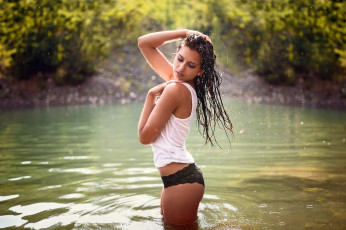 Картинка девушки -unsort+ брюнетки +шатенки взгляд лицо