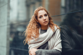 Картинка девушки -unsort+ рыжеволосые+и+другие лицо взгляд