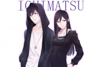 Картинка аниме osomatsu-san девушка парень