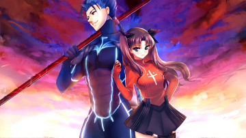 Картинка аниме fate stay+night tohsaka rin stay night лансер