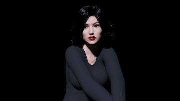 Картинка 3д+графика люди+ people фон взгляд девушка