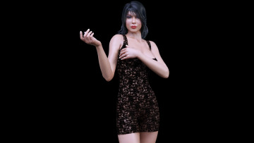 Картинка 3д+графика люди+ people фон взгляд девушка