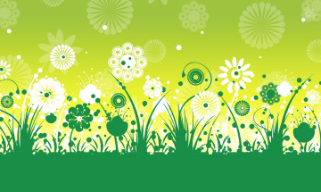 обоя векторная графика, цветы , flowers, цветы, фон