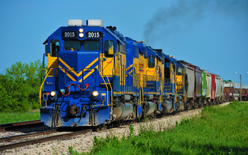 обоя техника, поезда, рельсы, локомотив, состав