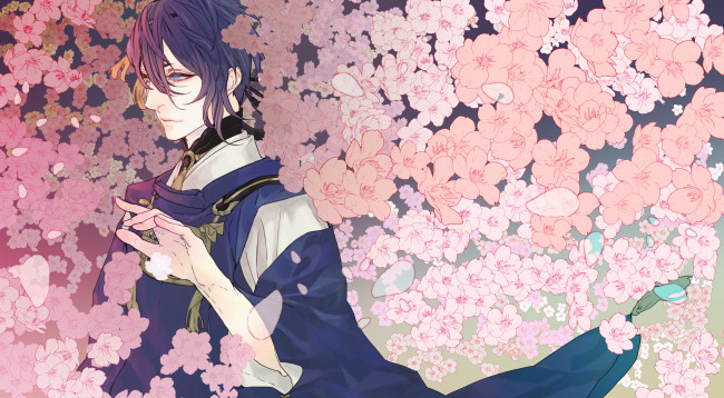 Обои картинки фото аниме, touken ranbu, парень, touken, ranbu