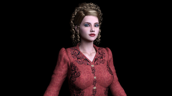 Обои картинки фото 3д графика, люди , people, фон, девушка, взгляд