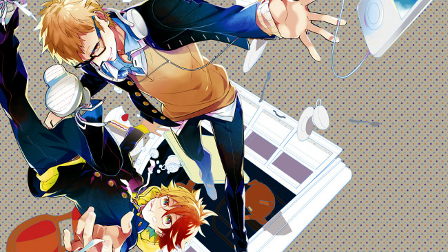 Обои картинки фото аниме, haikyuu, волейбол, парни