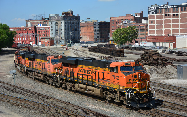 Обои картинки фото техника, поезда, рельсы, локомотив, состав