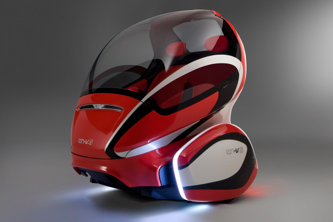 Обои картинки фото gm en-v concept, автомобили, gm-gmc, car, en-v, gm, красный, concept