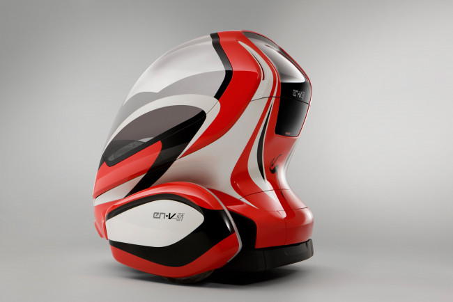 Обои картинки фото gm en-v concept, автомобили, gm-gmc, en-v, красный, gm, car, concept