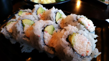 Картинка еда рыба +морепродукты +суши +роллы рис