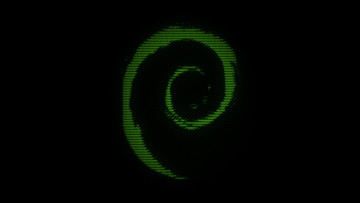 Картинка компьютеры debian логотип фон