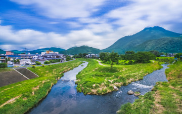 Картинка города -+пейзажи холмы река дома