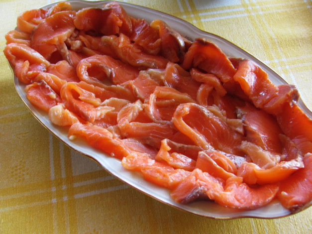 Обои картинки фото еда, рыбные блюда,  с морепродуктами, форель