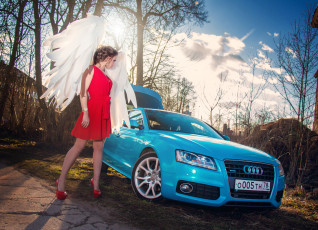 Картинка автомобили -авто+с+девушками audi