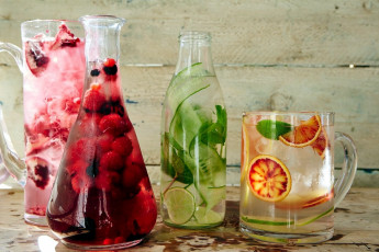 Картинка еда напитки +коктейль лайм коктейль огурец малина