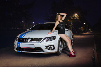 Картинка автомобили -авто+с+девушками volkswagen