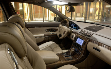 Картинка автомобили интерьеры maybach майбах панель кресла салон руль