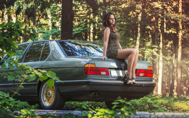 Обои картинки фото автомобили, -авто с девушками, bmw, arina