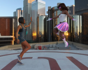 Картинка 3д+графика фантазия+ fantasy фон взгляд девушки