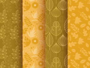 Картинка векторная+графика природа+ nature осень patterns листочки фон текстура