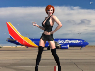 Картинка 3д+графика люди+ people фон взгляд девушка