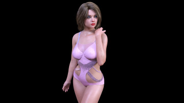 Картинка 3д+графика люди+ people фон взгляд девушка