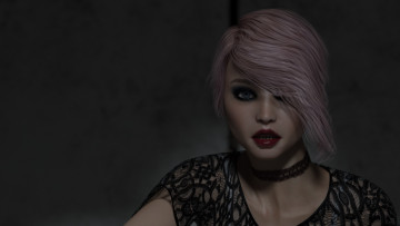 Картинка 3д+графика портрет+ portraits фон взгляд девушка